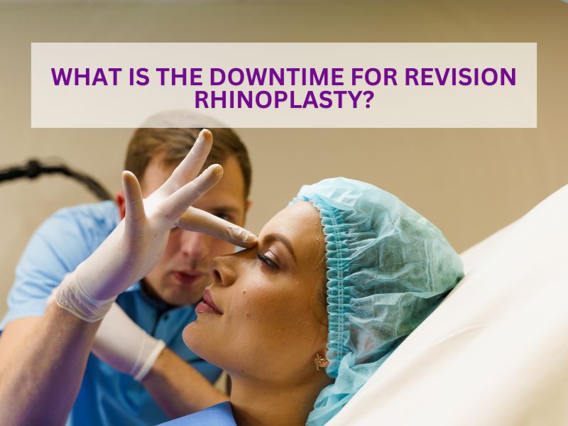 What is the downtime for revision rhinoplasty